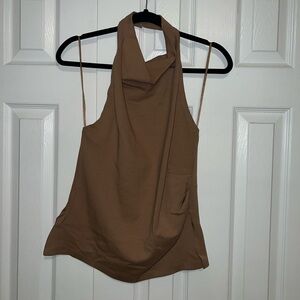 Zara Tan Women's Halter Blouse